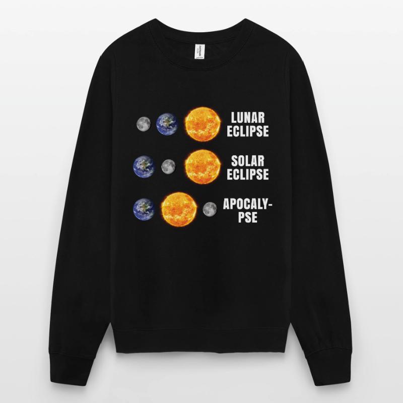 Lunar Eclipse Solar Eclipse Apocalypse Unisex Sweatshirt