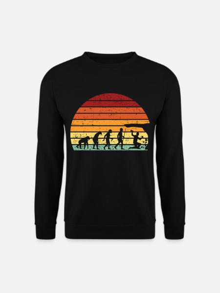 Evolution Geologist Geology Stonemason Miner - Unisex Pullover - Schwarz