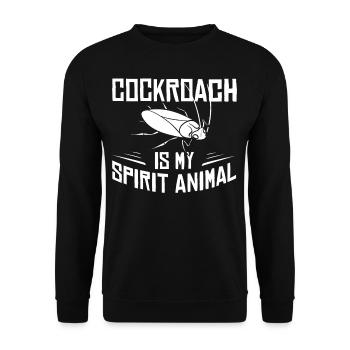 Cockroach Cockroach Cockroach Large Cockroach - Unisex Sweatshirt - black - Front - Alina (178cm) & Michal (187cm)