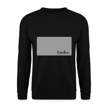 TWELVE 12 YEARS 12 Birthday Girls Retro - Unisex Sweatshirt - black - Front - Alina (178cm) & Michal (187cm)