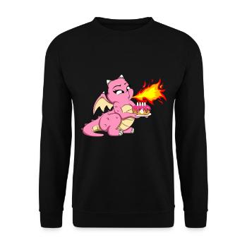 JE SUIS DÉJÀ 4 4 anniversaire fille 4 ans - Sweat-shirt Unisexe - noir - Devant - Alina (178cm) & Michal (187cm)