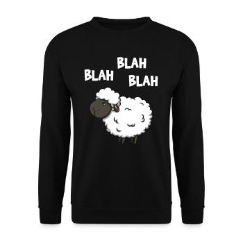 Blah Blah Blah - Unisex Pullover - Schwarz - Vorne - Alina (178cm) & Michal (187cm)