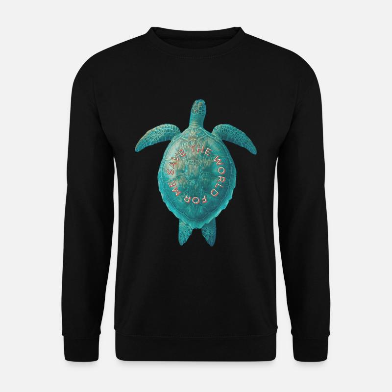 Turtle Climate Human Rights Environment - Unisex Sweatshirt - black