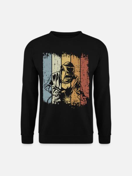 Vintage Welder Welding Craftsman Steelsmith - Unisex Pullover - Schwarz