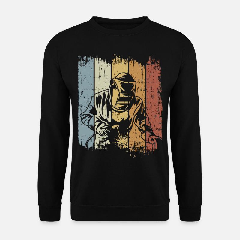 Vintage Welder Welding Craftsman Steelsmith - Unisex Pullover - Schwarz