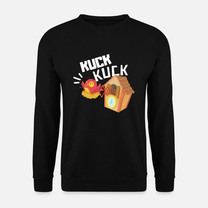 Kuck Kuck Schwarzwald Uhr Lustiges Schwaben Motiv - Unisex Pullover - Schwarz