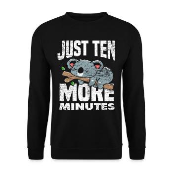 Koala Sleeping - Unisex Sweatshirt - black - Front - Alina (178cm) & Michal (187cm)