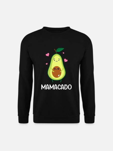 Mamacado Pregnant Avocado Mom - Unisex Pullover - Schwarz
