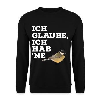 Meise - Unisex Pullover - Schwarz - Vorne - Alina (178cm) & Michal (187cm)