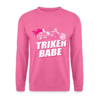 Triker Babe Tricycle Trike Rider Motorsport - Unisex Sweatshirt - pink - Front