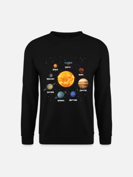 Flat Earth Society Planet for Men Women - Unisex Sweatshirt - black