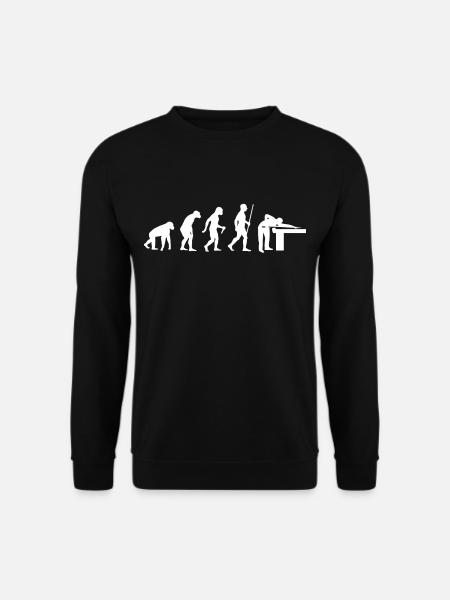 Billiard Evolution Billiard Player Snooker - Unisex Pullover - Schwarz