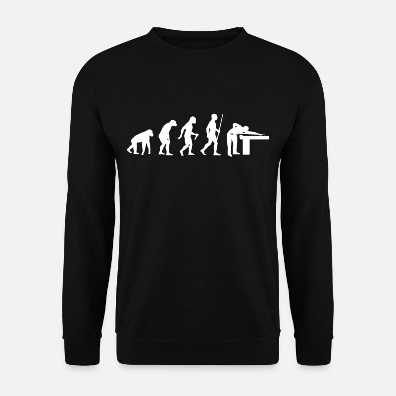 Billiard Evolution Billiard Player Snooker - Unisex Pullover - Schwarz