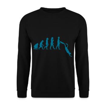 Freediving Evolution Freediver Apnea Divers - Unisex Sweatshirt - black - Front - Alina (178cm) & Michal (187cm)
