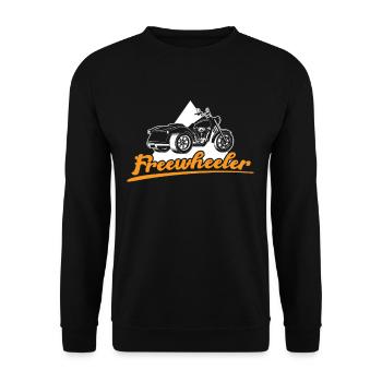 Freewheeler Trike Rider Tricycle Triker Trikes - Unisex Sweatshirt - black - Front - Alina (178cm) & Michal (187cm)