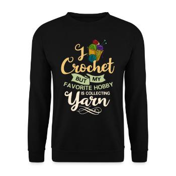 Crochets Tricots Aiguilles à tricoter - Sweat-shirt Unisexe - noir - Devant - Alina (178cm) & Michal (187cm)