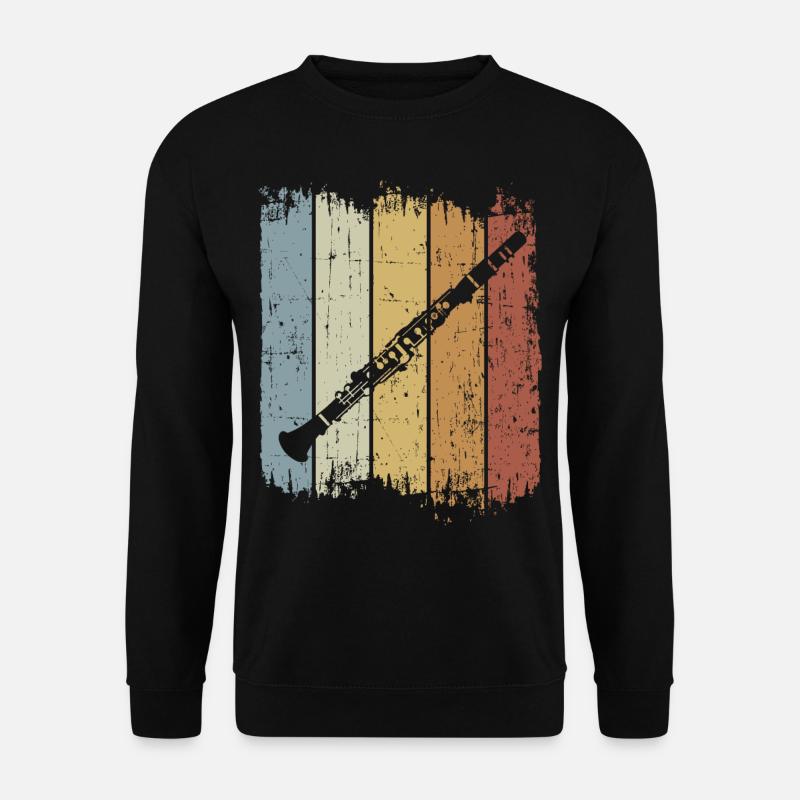 Retro Klarinette - Unisex Pullover - Schwarz