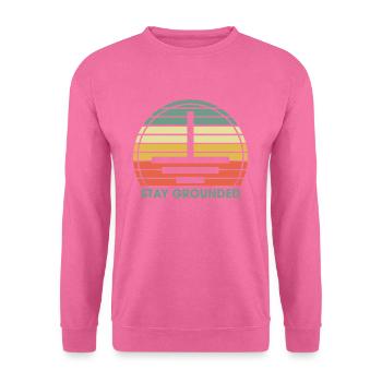 Stay Grounded Lineman Electrician Electrical - Unisex Pullover - Pink - Vorne