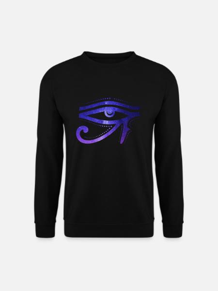 Œil cosmique Des Ra Hiéroglyphe égyptien - Sweat-shirt Unisexe - noir
