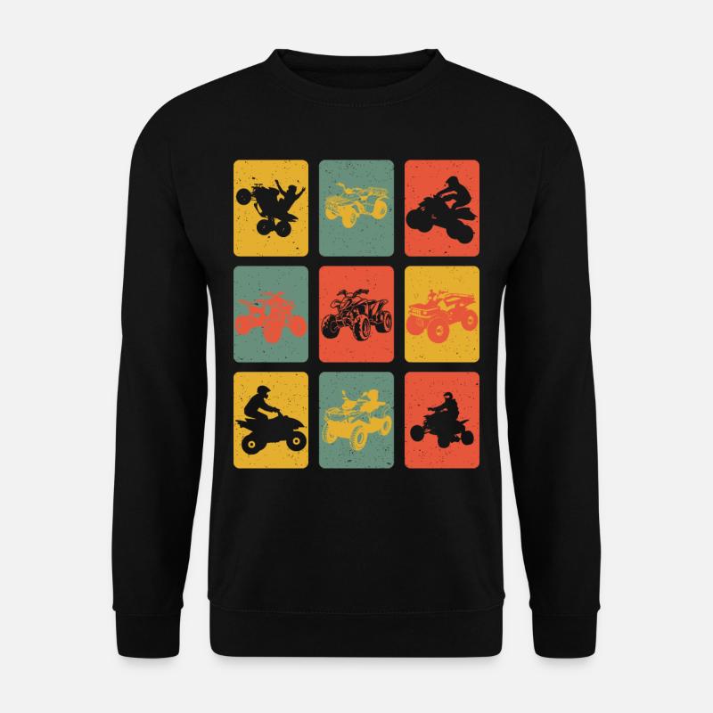 Quad Retro - Unisex Sweatshirt - black
