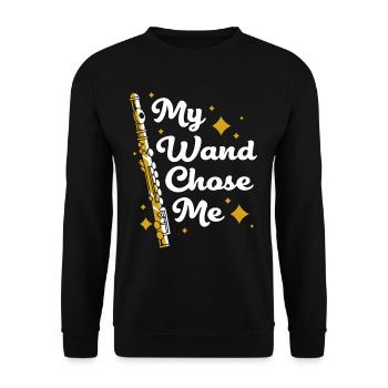Flûte - Sweat-shirt Unisexe - noir - Devant - Alina (178cm) & Michal (187cm)