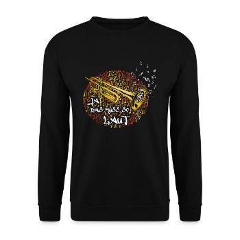 Trumpet Yes That has to be loud according to music Trumpet player - Unisex Sweatshirt - black - Front - Alina (178cm) & Michal (187cm)