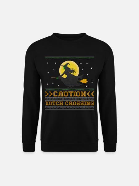Sorcière Avec Le Bealon Ugly Halloween 2021 Caution femmes - Sweat-shirt Unisexe - noir
