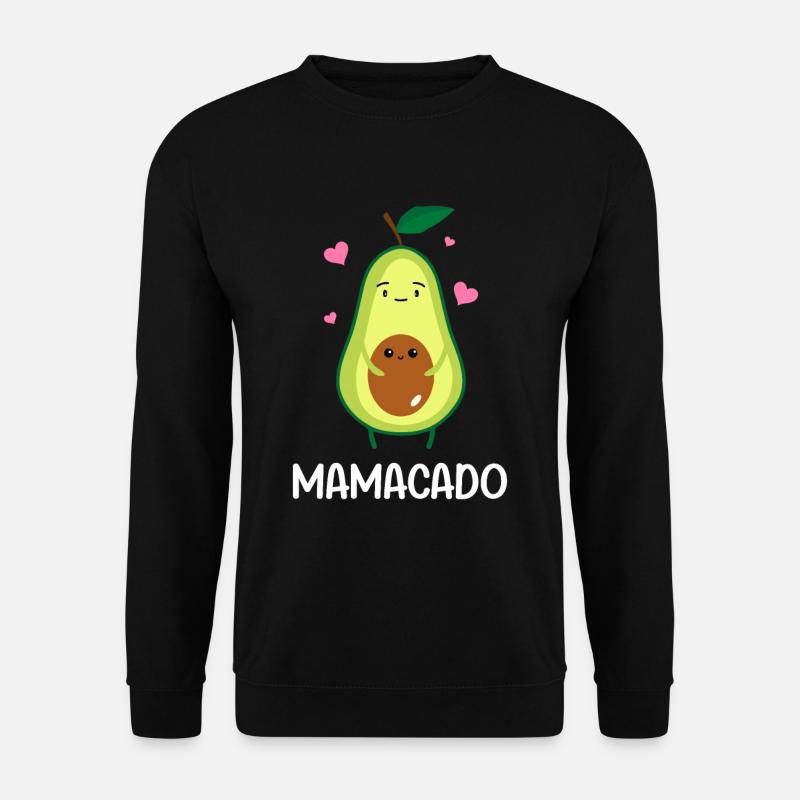 Mamacado Schwangere Avocados Mama Muttertag - Unisex Pullover - Schwarz