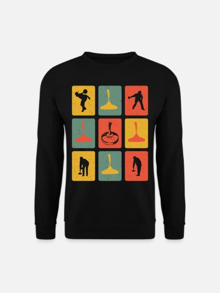 Curling Retro - Unisex Sweatshirt - black