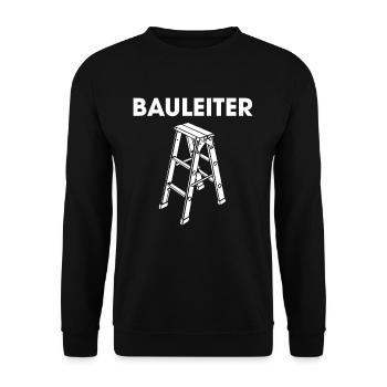 Bauleiter Stehleiter Baustelle Baustellen Leiter - Unisex Pullover - Schwarz - Vorne - Alina (178cm) & Michal (187cm)