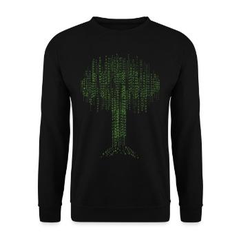 Binary Tree Coding Computer Programmer Developers - Unisex Pullover - Schwarz - Vorne - Alina (178cm) & Michal (187cm)