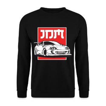 Skyline 34 JDM Japon Tuning Voiture 90s Legend - Sweat-shirt Unisexe - noir - Devant - Alina (178cm) & Michal (187cm)