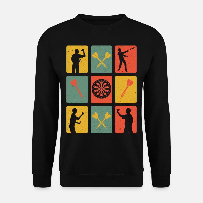 Fléchettes Rétro - Sweat-shirt Unisexe - noir