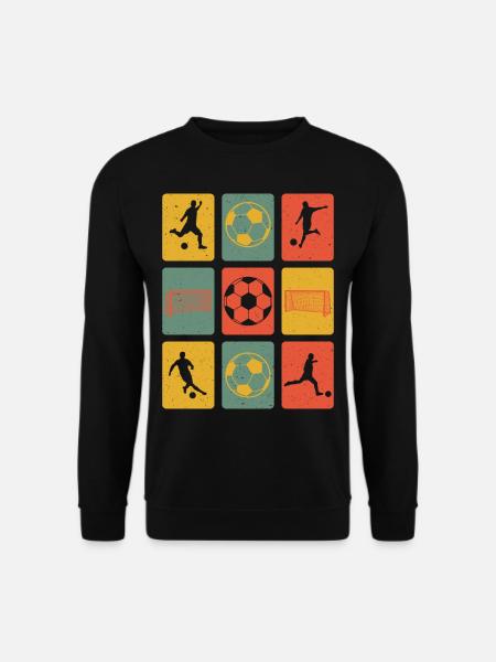 Fußball Retro - Unisex Pullover - Schwarz