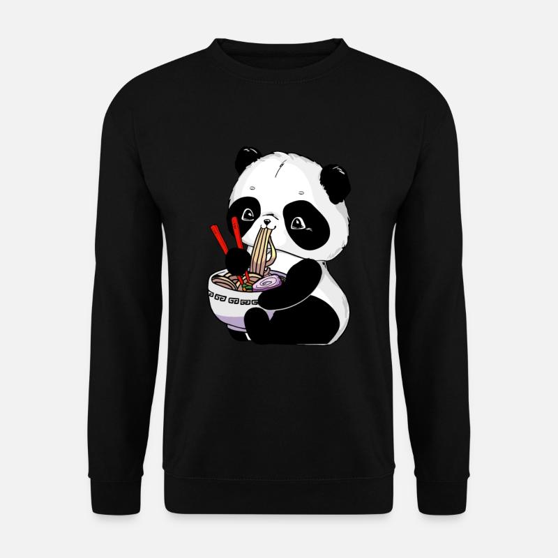 Panda Japanese Ramen Noodles Panda - Unisex Sweatshirt - black