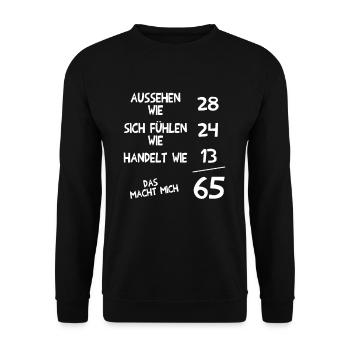 Apparence 28 Sentir Comment agir 24 Comment 13 Puissance 65 - Sweat-shirt Unisexe - noir - Devant - Alina (178cm) & Michal (187cm)