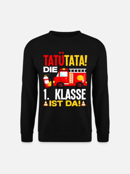 Feuerwehr 1. Klasse Schüler Einschulung Geschenk - Unisex Pullover - Schwarz