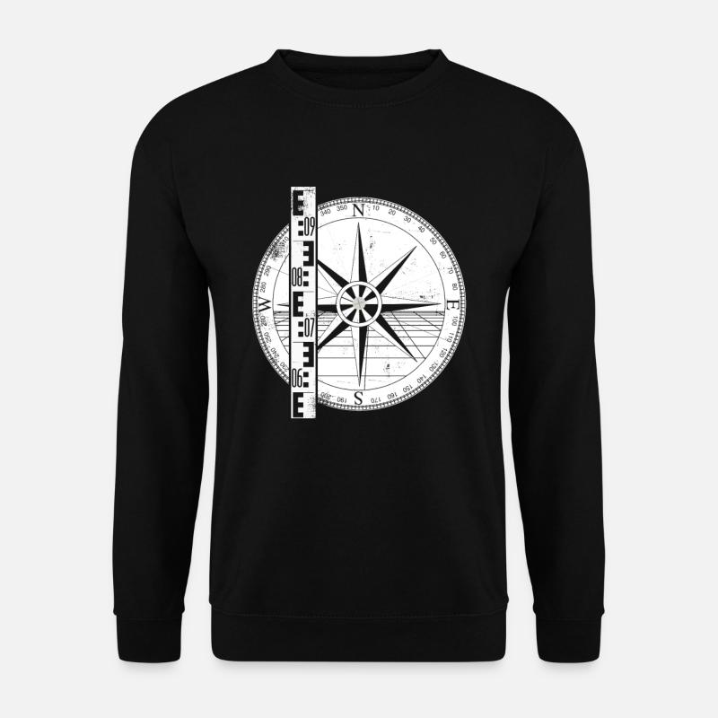 Geodäsie Nivellierlatte Geomatiker Vermessung - Unisex Pullover - Schwarz