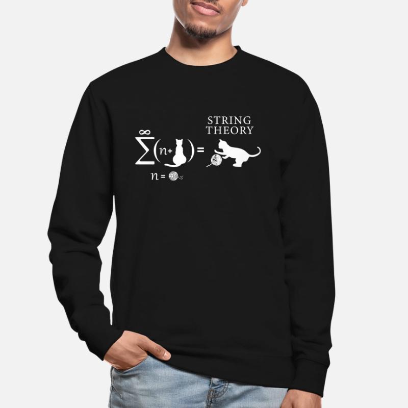 String Theorie Katze Unendlichkeit Unisex Pullover