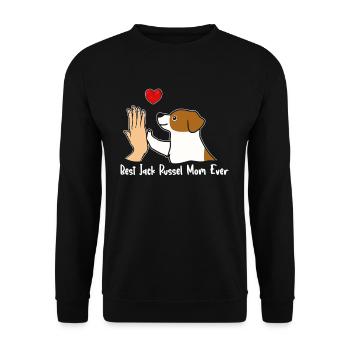 Meilleur Jack Russel Mom Ever - Sweat-shirt Unisexe - noir - Devant - Alina (178cm) & Michal (187cm)
