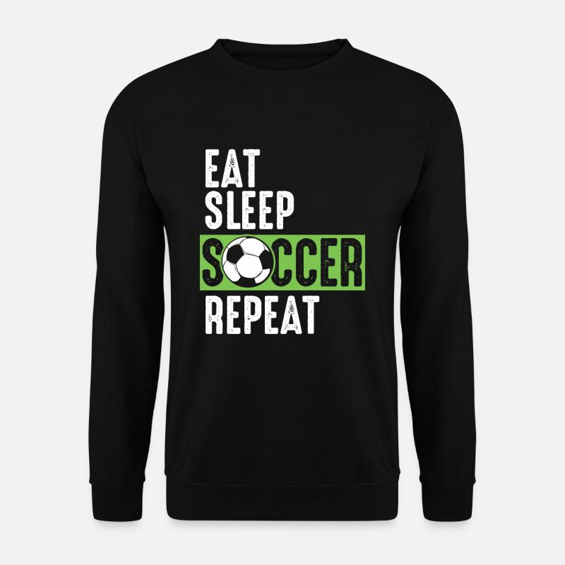 Eat Sleep Soccer Repeat - Unisex Sweatshirt - black
