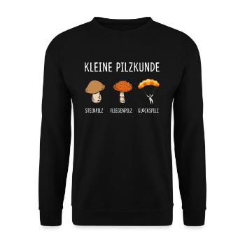 Petit champignon Chanceux Paragleiter - Sweat-shirt Unisexe - noir - Devant - Alina (178cm) & Michal (187cm)