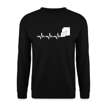 Mécanicien d’usinage CNC - Sweat-shirt Unisexe - noir - Devant - Alina (178cm) & Michal (187cm)