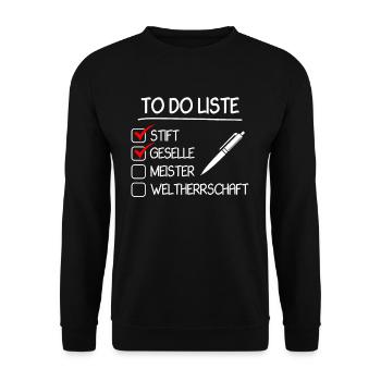 Journeyman 2022 Journeyman's Examination Bestanderen Examination - Unisex Sweatshirt - black - Front - Alina (178cm) & Michal (187cm)