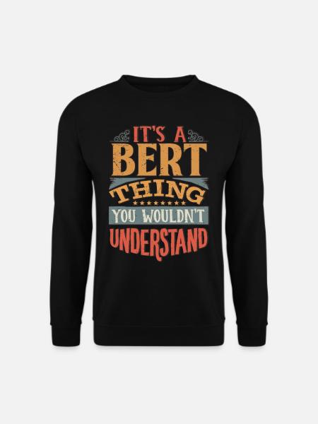 Es ist eine Bert-Sache, die Sie nicht verstehen würden - Bert - Unisex Pullover - Schwarz