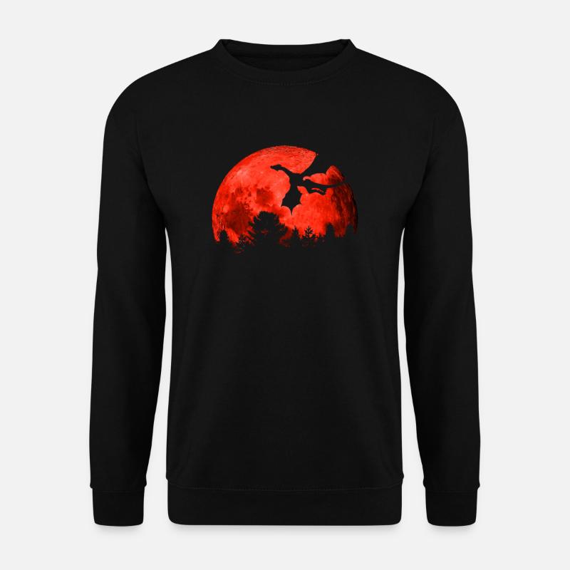 Blutmond Drache - Halloween - Unisex Pullover - Schwarz