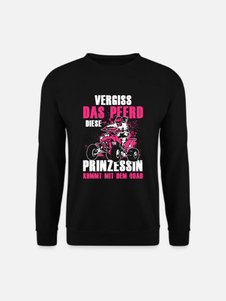 Vergiss Das Pferd Prinzessin Quad - Unisex Pullover - Schwarz