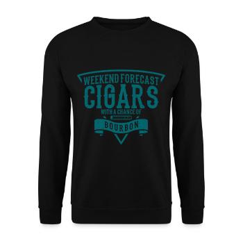 Fumeur de cigares Amateurs de cigares Cigares et - Sweat-shirt Unisexe - noir - Devant - Alina (178cm) & Michal (187cm)