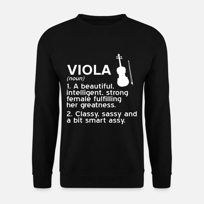 Bratsche – Viola Definition - Unisex Sweatshirt - black