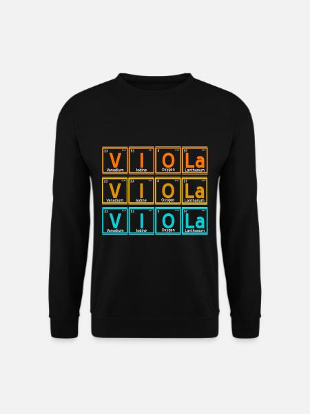 Viola - periodensystem - Unisex Pullover - Schwarz